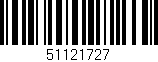 Código de barras (EAN, GTIN, SKU, ISBN): '51121727'