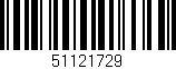 Código de barras (EAN, GTIN, SKU, ISBN): '51121729'