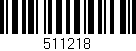 Código de barras (EAN, GTIN, SKU, ISBN): '511218'