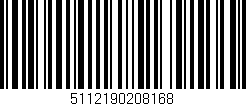 Código de barras (EAN, GTIN, SKU, ISBN): '5112190208168'