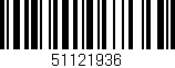 Código de barras (EAN, GTIN, SKU, ISBN): '51121936'