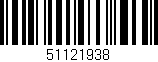 Código de barras (EAN, GTIN, SKU, ISBN): '51121938'