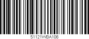 Código de barras (EAN, GTIN, SKU, ISBN): '51121WBA106'