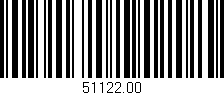 Código de barras (EAN, GTIN, SKU, ISBN): '51122.00'