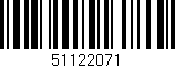 Código de barras (EAN, GTIN, SKU, ISBN): '51122071'