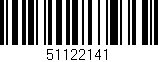 Código de barras (EAN, GTIN, SKU, ISBN): '51122141'