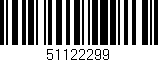Código de barras (EAN, GTIN, SKU, ISBN): '51122299'