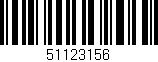 Código de barras (EAN, GTIN, SKU, ISBN): '51123156'