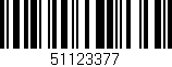 Código de barras (EAN, GTIN, SKU, ISBN): '51123377'