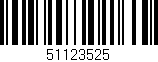 Código de barras (EAN, GTIN, SKU, ISBN): '51123525'