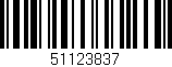 Código de barras (EAN, GTIN, SKU, ISBN): '51123837'