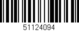 Código de barras (EAN, GTIN, SKU, ISBN): '51124094'