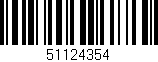 Código de barras (EAN, GTIN, SKU, ISBN): '51124354'