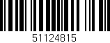 Código de barras (EAN, GTIN, SKU, ISBN): '51124815'