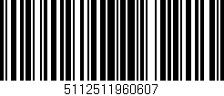 Código de barras (EAN, GTIN, SKU, ISBN): '5112511960607'
