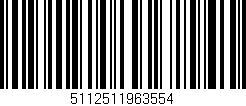 Código de barras (EAN, GTIN, SKU, ISBN): '5112511963554'