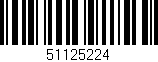 Código de barras (EAN, GTIN, SKU, ISBN): '51125224'