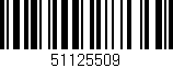 Código de barras (EAN, GTIN, SKU, ISBN): '51125509'