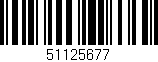 Código de barras (EAN, GTIN, SKU, ISBN): '51125677'