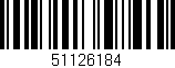 Código de barras (EAN, GTIN, SKU, ISBN): '51126184'