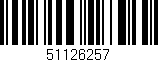 Código de barras (EAN, GTIN, SKU, ISBN): '51126257'