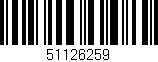 Código de barras (EAN, GTIN, SKU, ISBN): '51126259'