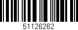 Código de barras (EAN, GTIN, SKU, ISBN): '51126262'