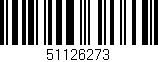 Código de barras (EAN, GTIN, SKU, ISBN): '51126273'