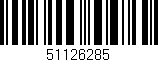 Código de barras (EAN, GTIN, SKU, ISBN): '51126285'