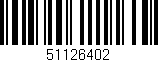 Código de barras (EAN, GTIN, SKU, ISBN): '51126402'