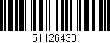 Código de barras (EAN, GTIN, SKU, ISBN): '51126430'