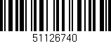 Código de barras (EAN, GTIN, SKU, ISBN): '51126740'