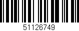 Código de barras (EAN, GTIN, SKU, ISBN): '51126749'