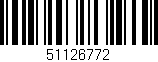 Código de barras (EAN, GTIN, SKU, ISBN): '51126772'