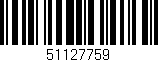 Código de barras (EAN, GTIN, SKU, ISBN): '51127759'