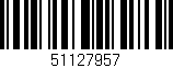 Código de barras (EAN, GTIN, SKU, ISBN): '51127957'