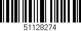 Código de barras (EAN, GTIN, SKU, ISBN): '51128274'