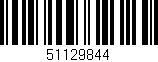 Código de barras (EAN, GTIN, SKU, ISBN): '51129844'