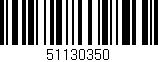 Código de barras (EAN, GTIN, SKU, ISBN): '51130350'