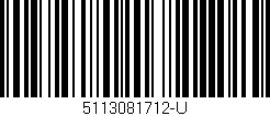 Código de barras (EAN, GTIN, SKU, ISBN): '5113081712-U'