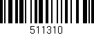 Código de barras (EAN, GTIN, SKU, ISBN): '511310'