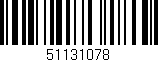 Código de barras (EAN, GTIN, SKU, ISBN): '51131078'