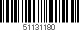 Código de barras (EAN, GTIN, SKU, ISBN): '51131180'
