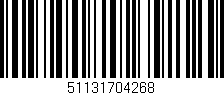 Código de barras (EAN, GTIN, SKU, ISBN): '51131704268'