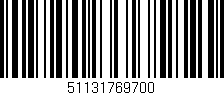 Código de barras (EAN, GTIN, SKU, ISBN): '51131769700'