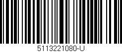 Código de barras (EAN, GTIN, SKU, ISBN): '5113221080-U'