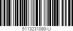 Código de barras (EAN, GTIN, SKU, ISBN): '5113231080-U'
