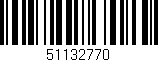 Código de barras (EAN, GTIN, SKU, ISBN): '51132770'