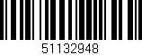 Código de barras (EAN, GTIN, SKU, ISBN): '51132948'