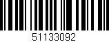 Código de barras (EAN, GTIN, SKU, ISBN): '51133092'